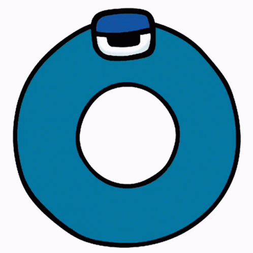 Blue Circle With Hole