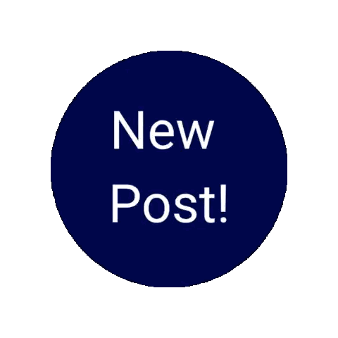 Blue Circle With New Post