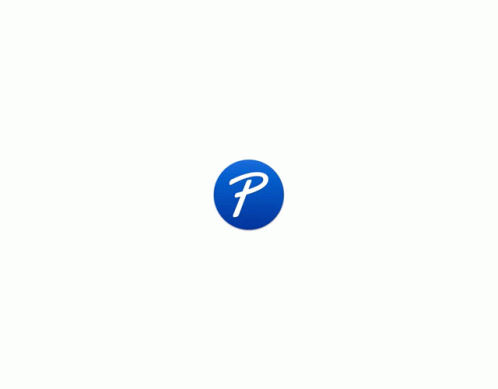 Blue Circle With White Letter P GIF