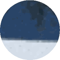 Blue Circle With White Stripe