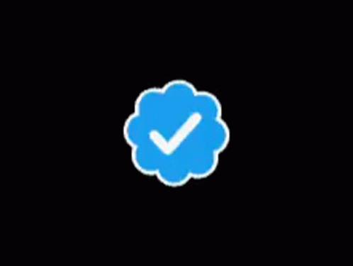 Blue Cloud With White Check Mark GIF