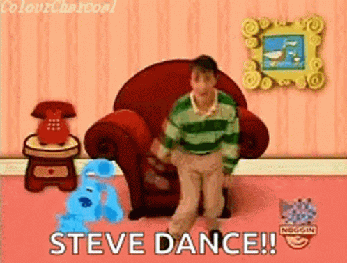 Blue Clues Steve Dance GIF