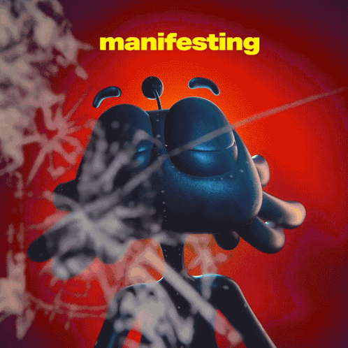Blue Crab Manifesting Poster