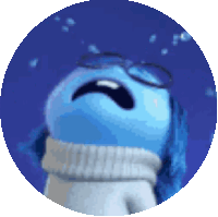 Blue Cry Sticker GIF
