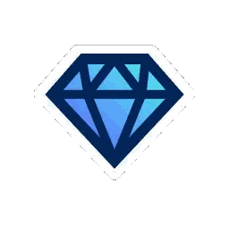 Blue Diamond Sticker