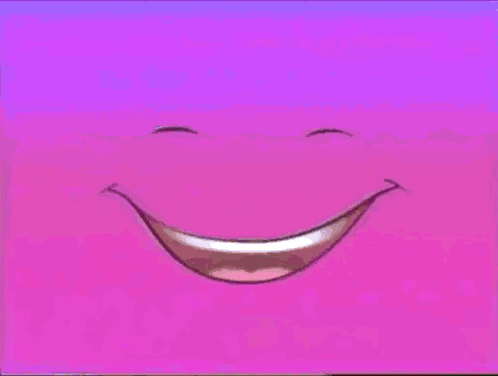 Blue Dog Flying Kite On Pink Purple Background GIF