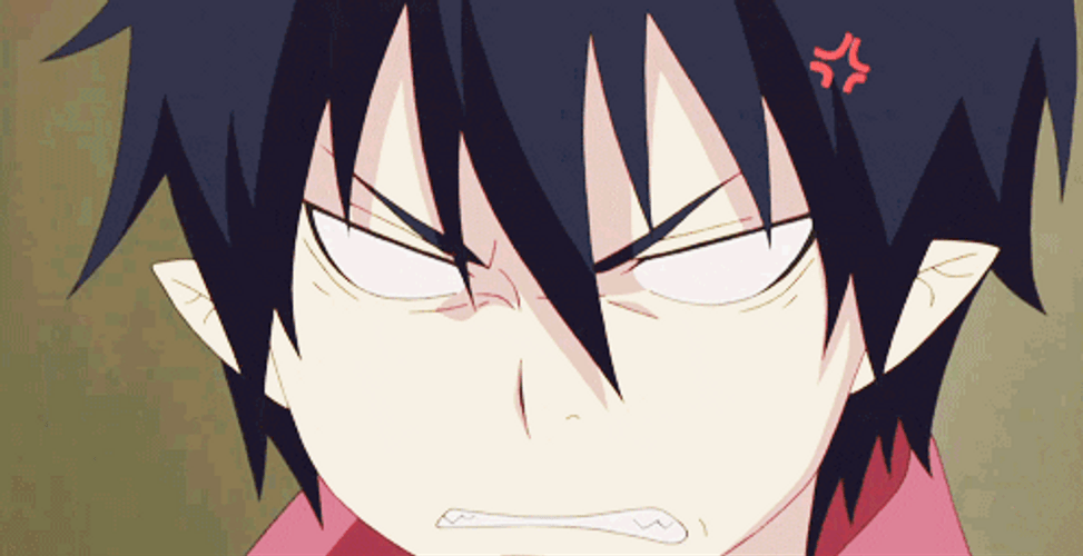Blue Exorcist Rin Pissed Off Angry GIF