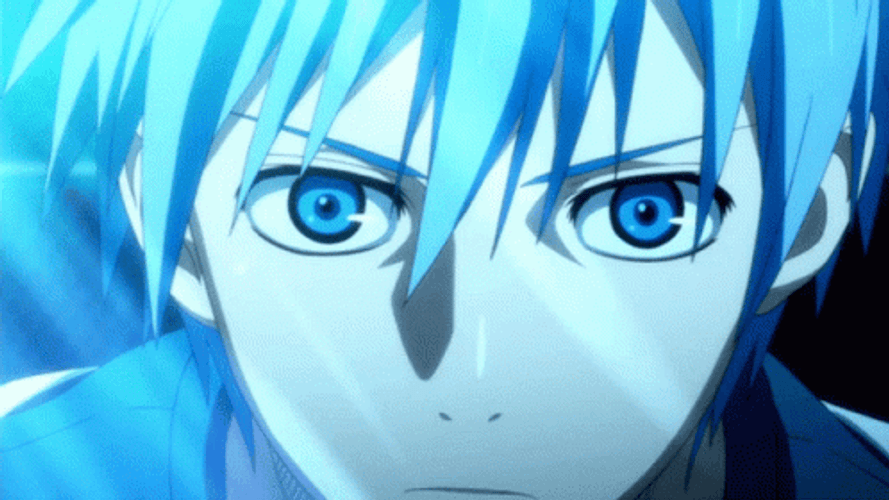 Blue Eyed Anime Guy Tetsuya Kuroko GIF