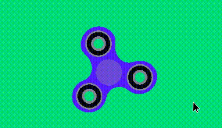 Blue Fidget Spinner GIF