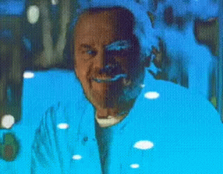 Blue Filtered Jack Nicholson Yes GIF
