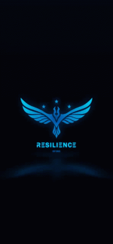 Blue Fire Wings Logo GIF