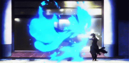 Blue Fire One Piece Role Play GIF