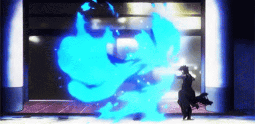 Blue Fire One Piece Role Play GIF