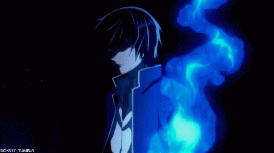 Blue Fire Rei Ogami GIF