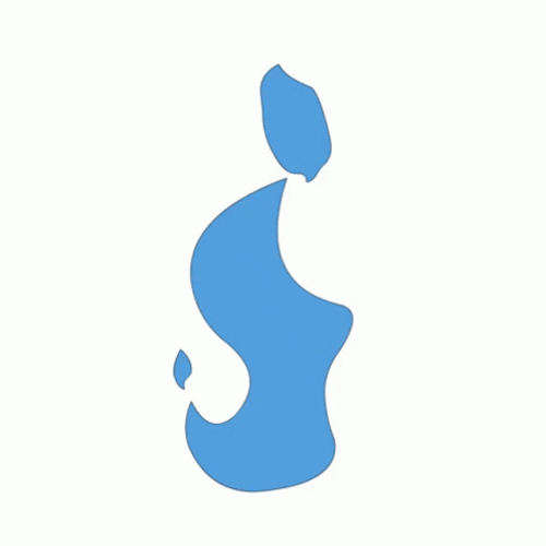 Blue Fire Splash Logo GIF