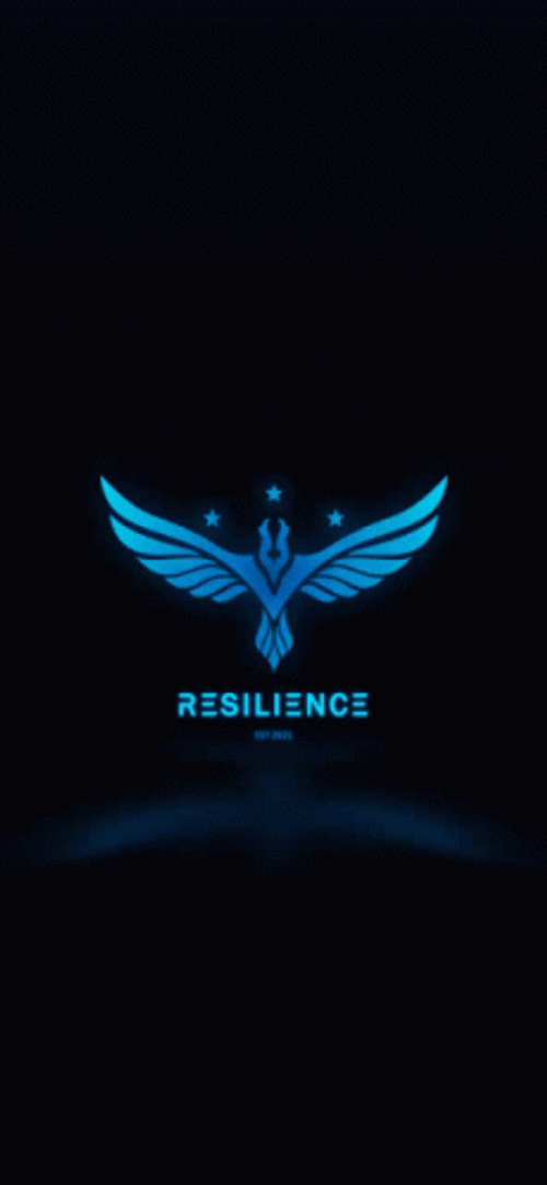 Blue Fire Wings Logo GIF