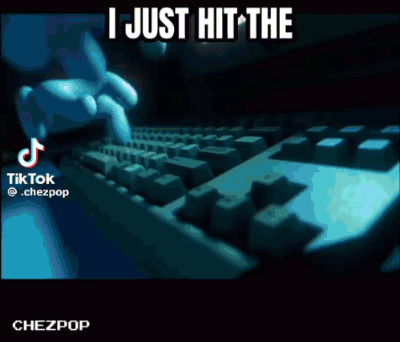 Blue Fish Swimming Just Keep Hitting GIF