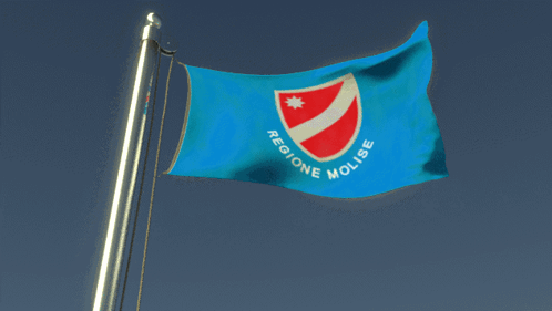 Blue Flag Red White Shield Regione Molise GIF