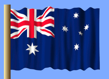 Blue Flag With Red White Blue Stripe And White Stars GIF