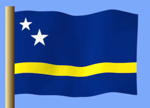 Blue Flag With Two White Stars