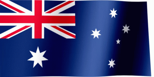 Blue Flag With White Stars And Red Stripe GIF