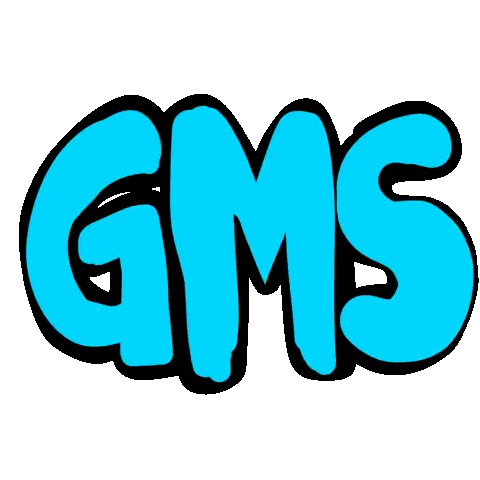 Blue GMS Logo with Black Outline