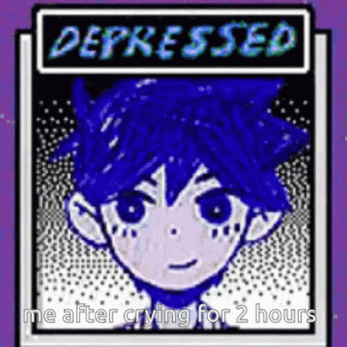 Blue Hair Boy Depressed Me After Crying 2 Hours
