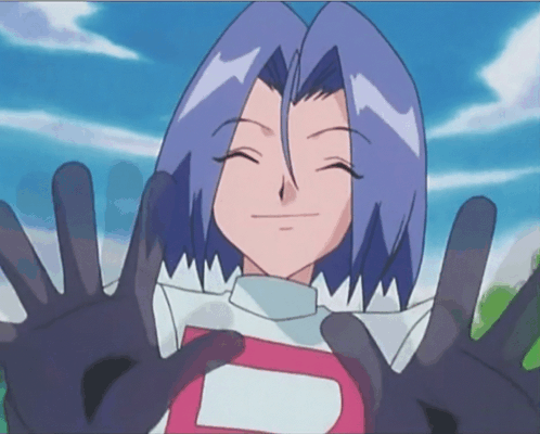 Blue Hair Cartoon Character Red D