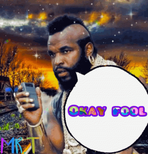 Blue Hair Cartoon Says I Say Radical