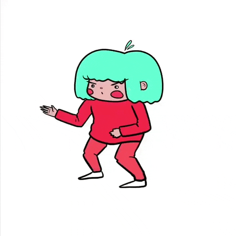 Blue Hair Strong Judo Chop GIF