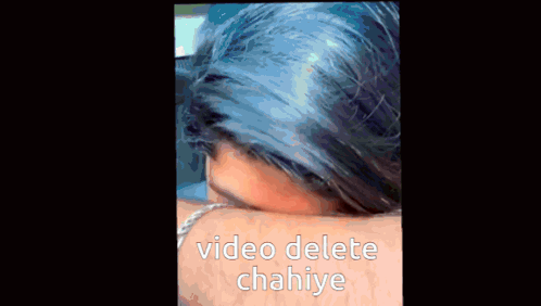 Blue Hair Woman Licked by Man Video Delete Chahiye