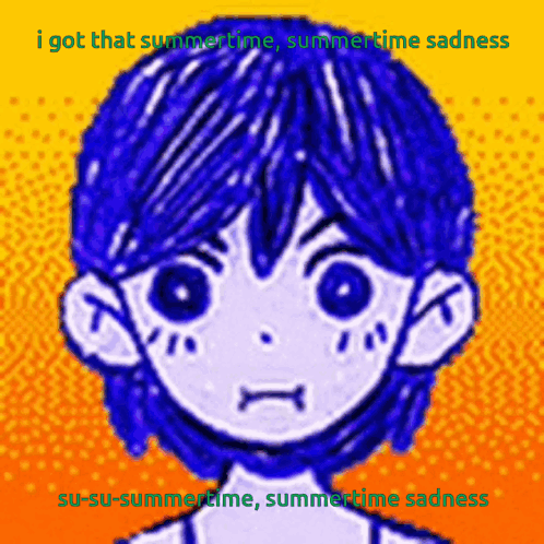 Blue-Haired Boy I Got That Summer Time Summertime Sadness