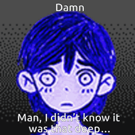 Blue-Haired Boy Man I Didn't Know That Deep