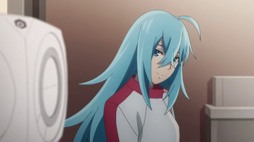 Blue Haired Girl With Number 10