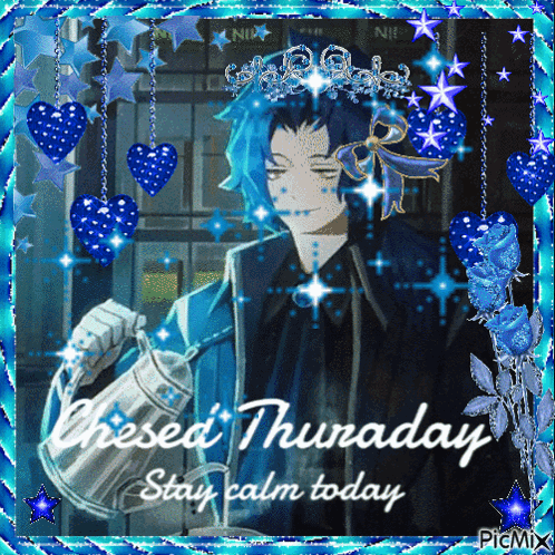 Blue Haired Man Cheesed Thursday Stay Calm Today