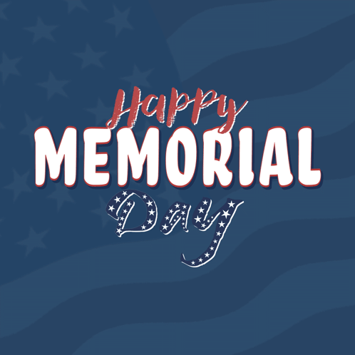 Blue Happy Memorial Day