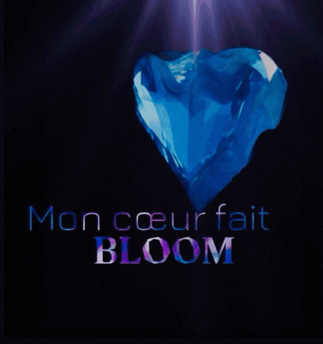 Blue Heart mon cœur fait bloom