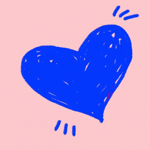 Blue Heart Quotation GIF