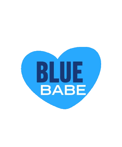 Blue Heart With Blue Babe