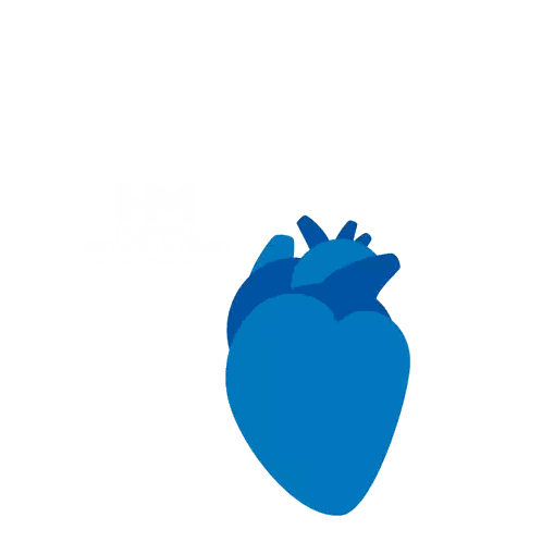 Blue Heart With Green Glow