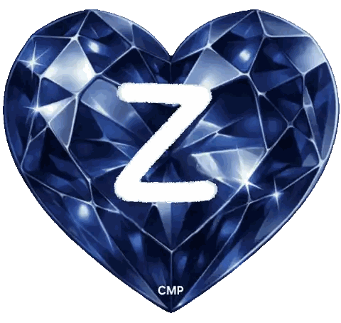 Blue Heart With Z