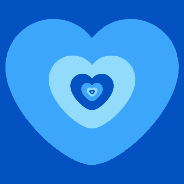 Blue Hearts Love Gif GIF