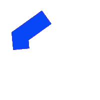 Blue Hexagon With White Circle