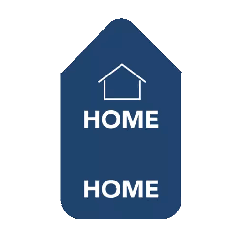 Blue Home Sweet Home Sign
