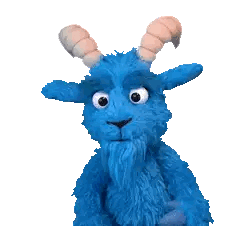 Blue Horned Stuffed Animal