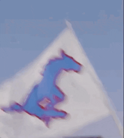 Blue Horse Flag