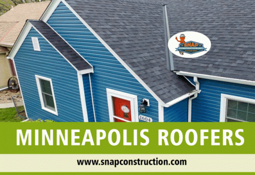 Blue House Minneapolis Roofers GIF