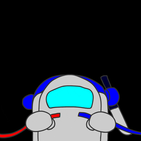 Blue Imposter Slaying White Among Us GIF