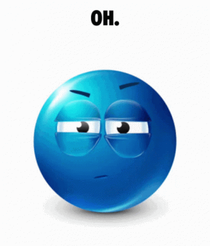 Blue Jaw Dropped Emoji Meme GIF