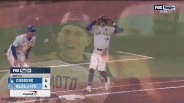 Blue Jays Baseball Player Standing